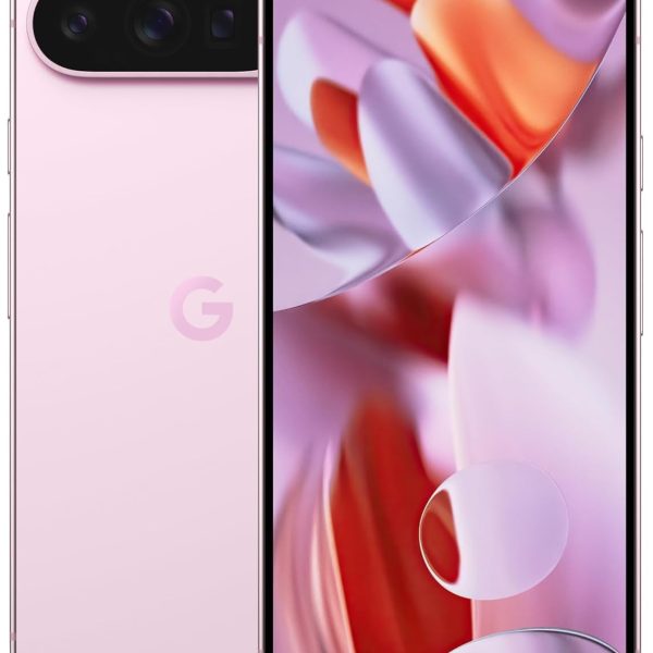 جوجل جوال بيكسل 9 برو 5G 2024 (GEC77 النسخة العالمية) ثنائي شرائح الاتصال 6.3 انش (شريحة نانو اتصال الكترونية) هاتف ذكي اندرويد 14 غير مقفل (تخزين 256GB + ذاكرة RAM 16GB كوارتز وردي)