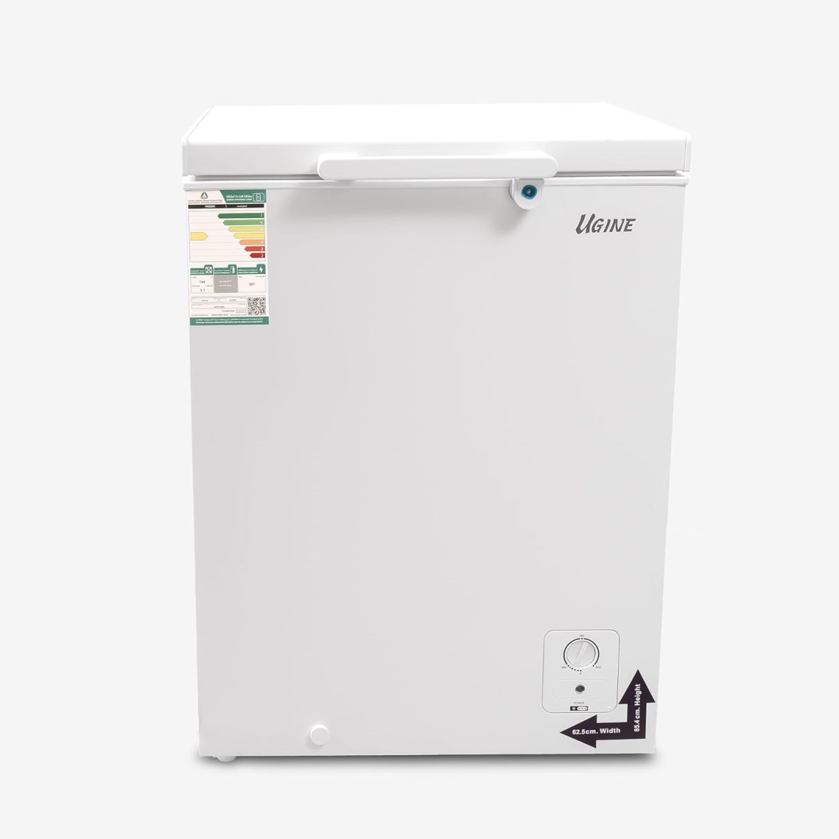 Ugine Chest Freezer 144 Litres,5 Cubic Feet,White - UCFK144N