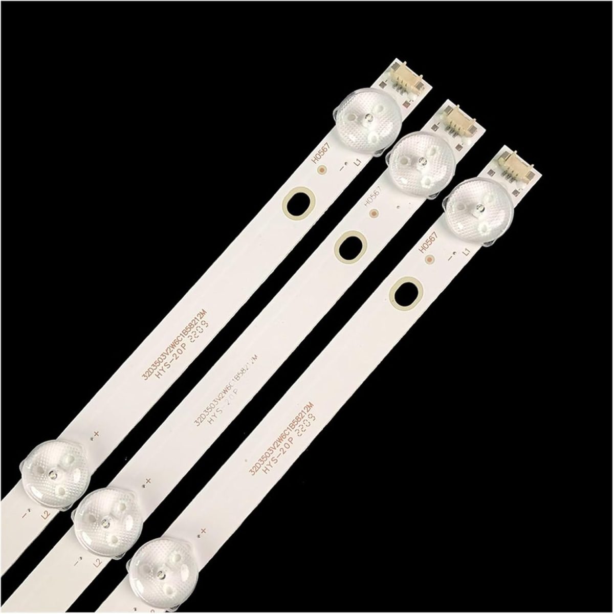 ⁦SHYHHTS 3pcs 3V 598mm Led Backlight Tv Bar for S.A/ST 32inch JL.D321225006-T3 For S.A/ST30A1 HV320WHB-N80 L32F1S For S.A/ST26A1 LT3288D 3268 DLED32SLT⁩ - الصورة ⁦2⁩