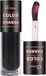 NALACAL Magic Color Changing Lip Glaze - Black to Pink, Long-Lasting Moisturizing Lip Oil, High Gloss Nourishing Balm, Non-Sticky, Smooth Texture for Women’s Lip Makeup