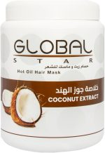 Global Star Coconut Hair Mask & Oil Bath 1 L - Deep Conditioning and Nourishing Treatment for Smooth, Shiny Hair