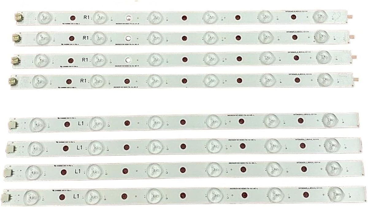 شريط اضاءة خلفية LED من 8 قطع لـ 39L4353D 39L2333D 39P2300D 39l2300D 39L4353RB SVT390A05 R L TL400FSB1 40L2400D SVT390A12 (5 اطقم لـ 5 تلفزيون)