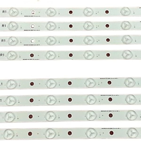 شريط اضاءة خلفية LED من 8 قطع لـ 39L4353D 39L2333D 39P2300D 39l2300D 39L4353RB SVT390A05 R L TL400FSB1 40L2400D SVT390A12 (5 اطقم لـ 5 تلفزيون)