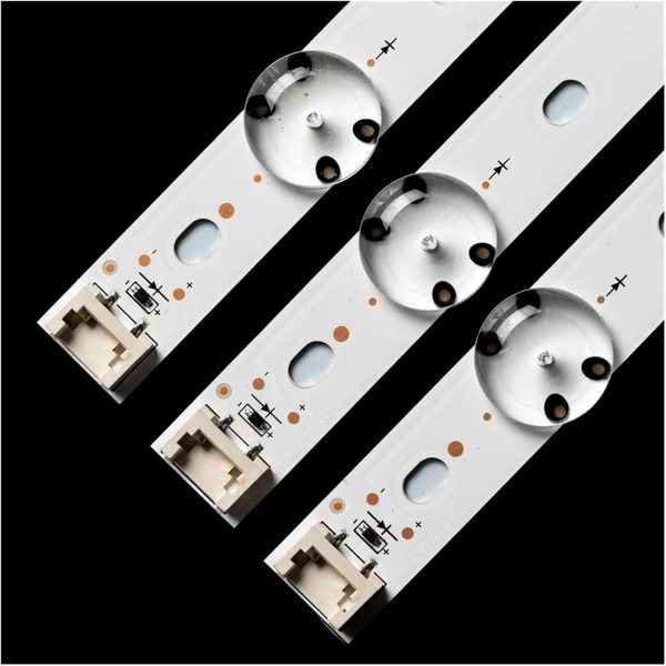 SHYHHTS 3Pcs/set 43inch LED Backlight TV Strip for L/G CSP 8Led 43'' V16.5 ART3 2744 6916L-2744A UHD 43UH620V 43UH630V 43UH603V 43UH610A