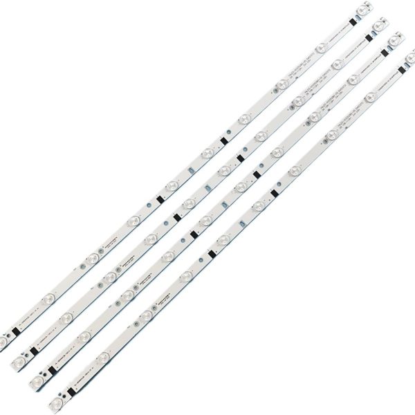 شريط اضاءة خلفية للتلفزيون F40B7000E LT-40E560 F40B7000E MTV-4025LT2 LE-4329 ZDCX40D10-ZC14F-02 303CX400033 (مجموعة من 8 قطع لـ 2 تلفزيون)