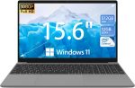 لابتوب ابولو ساين 15.6 انش، ويندوز 11 مع RAM 12GB وSSD 512GB، شاشة FHD IPS 1920x1200، معالج سيليرون N5095 رباعي النواة (حتى 2.8GHz)، واي فاي 2.4G+5G، زاوية مفتوحة 178 درجة