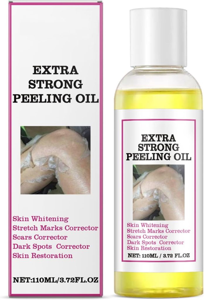 110 ml Yellow Peeling Oil, Exfoliating Oil for Dark Skin, Removes Dead Skin, Body Moisturization,Extra Strong Peeling OiI