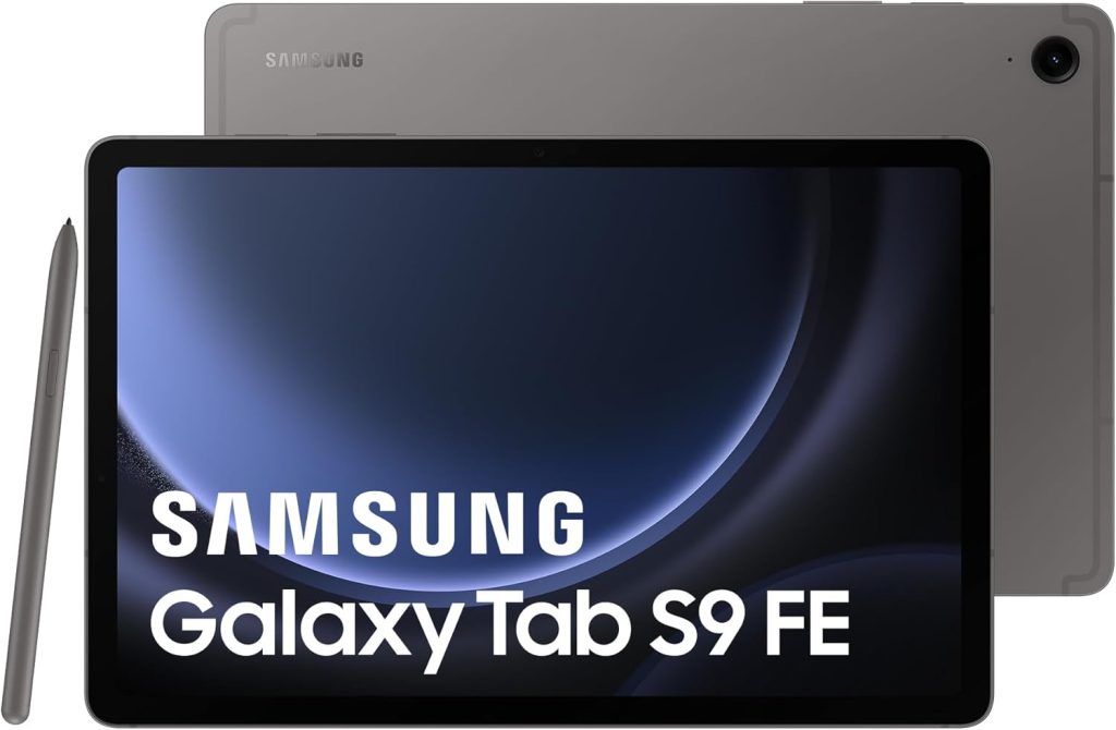 Samsung Galaxy Tab S9 FE Tablet, 10.9 Inches Wifi 128GB, S Pen Included, Long Life Battery, IP 68 Certification, Anthracite, FR Version