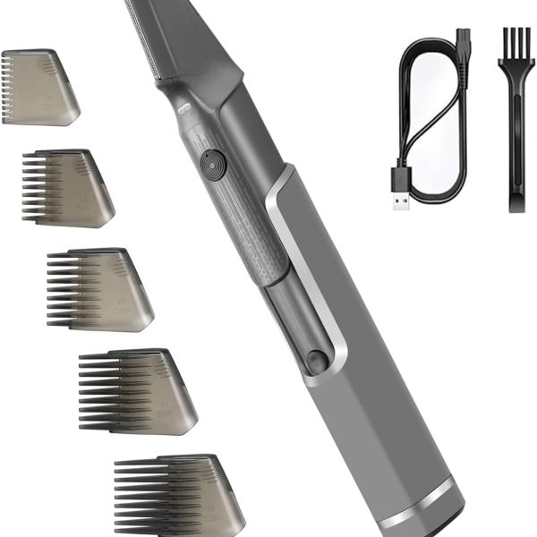 NALACAL Men's Body Hair Trimmer, Body Shavers for Mens Trimmer for Face and Body, Electric Trimmer Waterproof Beard Trimmer Cordless Body Groomer for Men Bikini Trimmer Women USB Rechargeable