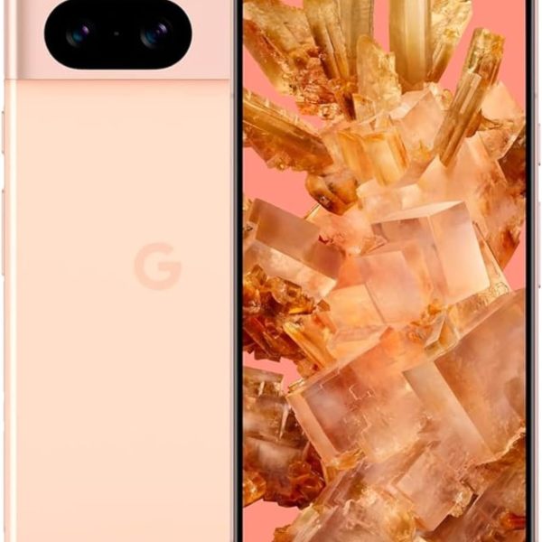 جوال جوجل بيكسل 8 شبكة الجيل الخامس 5G ثنائي شرائح الاتصال غير مقفل (شريحة نانو اتصال إلكترونية) ذكي اندرويد 6.2 بوصة (ذاكرة 128GB + RAM 8GB وردي)