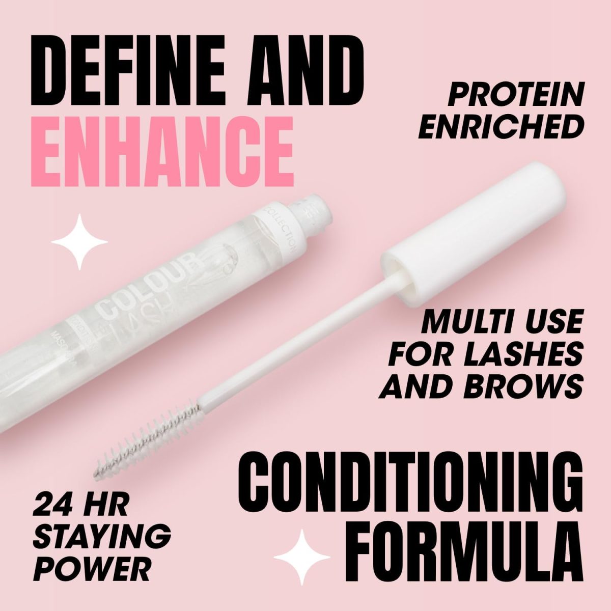 ⁦Collection Cosmetics Colour Lash Mascara, Protein Enriched, (Pack of 3), Trio Value Bundle⁩ - الصورة ⁦6⁩