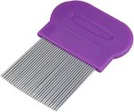 ECVV Terminator Lice Comb for Lice Removal, Nit and Egg Removal Comb with Plastic Handle (Random Color)