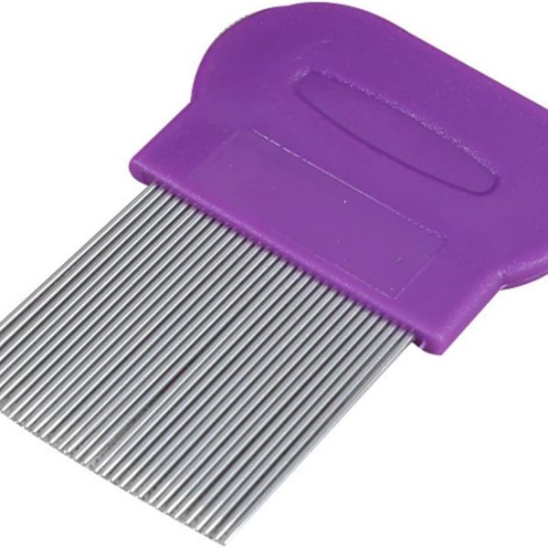 ECVV Terminator Lice Comb for Lice Removal, Nit and Egg Removal Comb with Plastic Handle (Random Color)