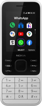نوكيا هاتف ذكي 6300 وذاكرة روم 4GB RAM 512MB جي اس ام فقط بدون سي دي ايه 4G LTE غير مغلق من المصنع ابيض - اصدار عالمي شريحة واحدة