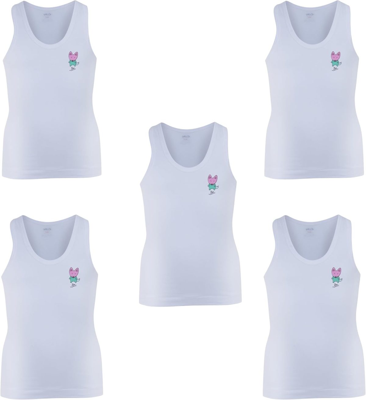 Rupa Jon Boy's Kids Vest (Pack of 5)
