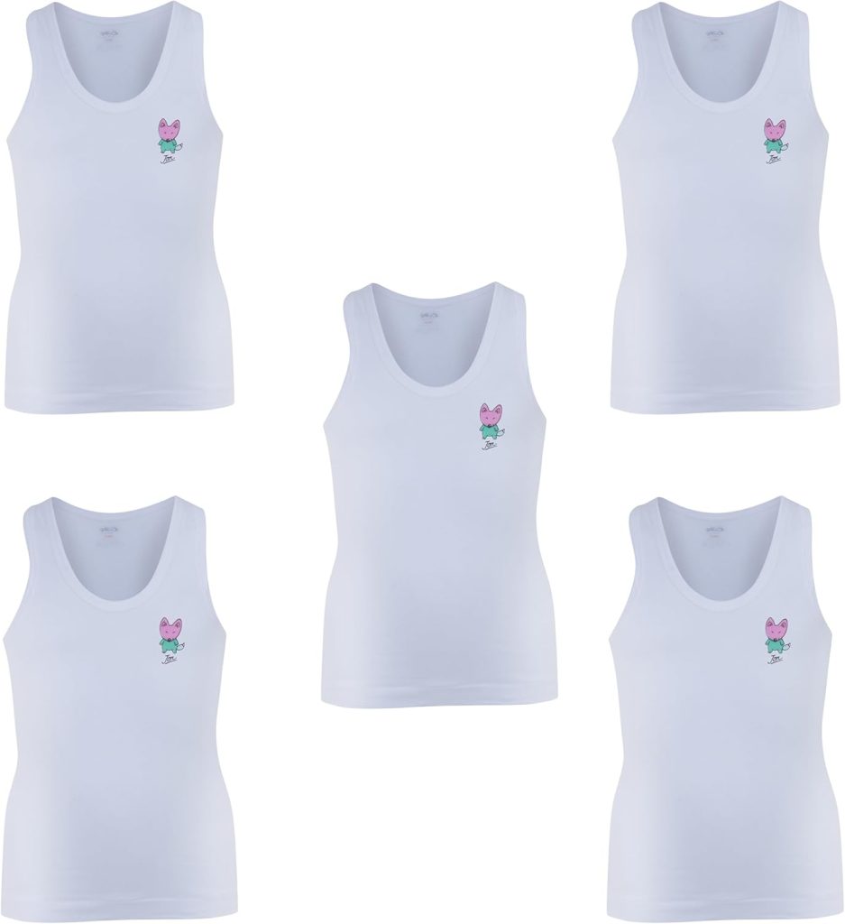 Rupa Jon Boy's Kids Vest (Pack of 5)
