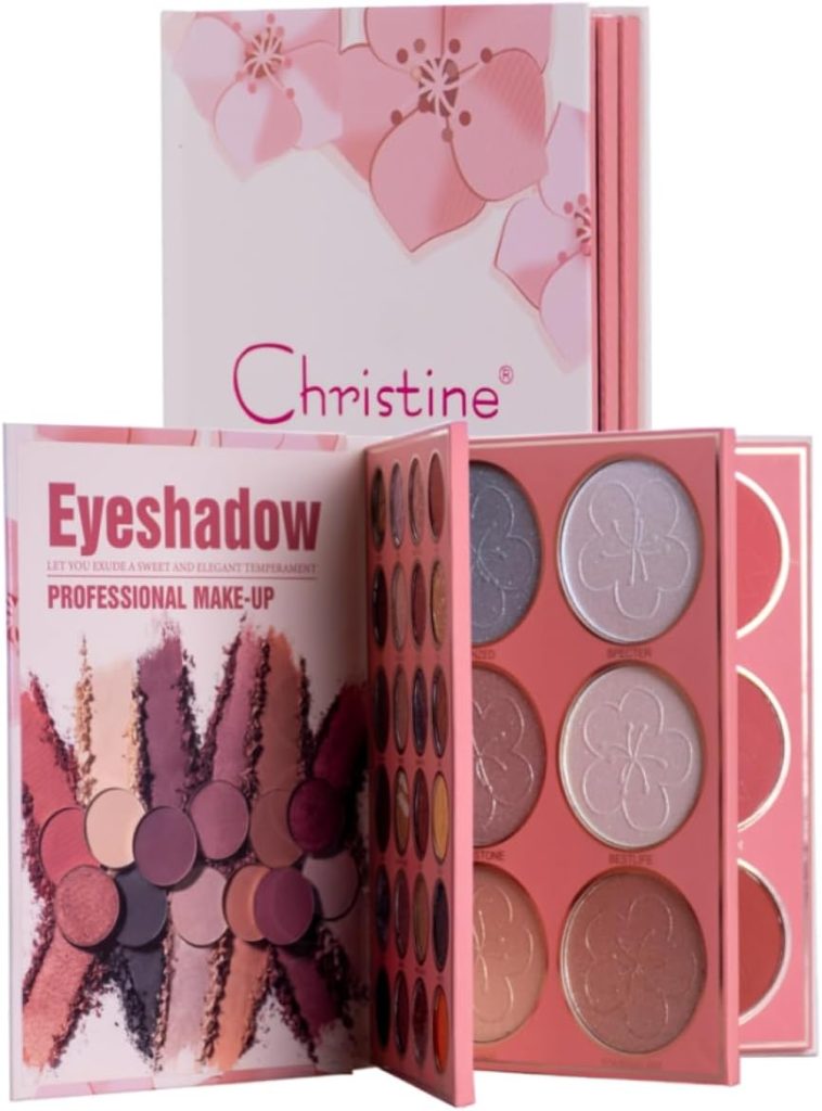 Christine Kristen 3 in 1 Palette Eyeshadow + Illuminator + Blush