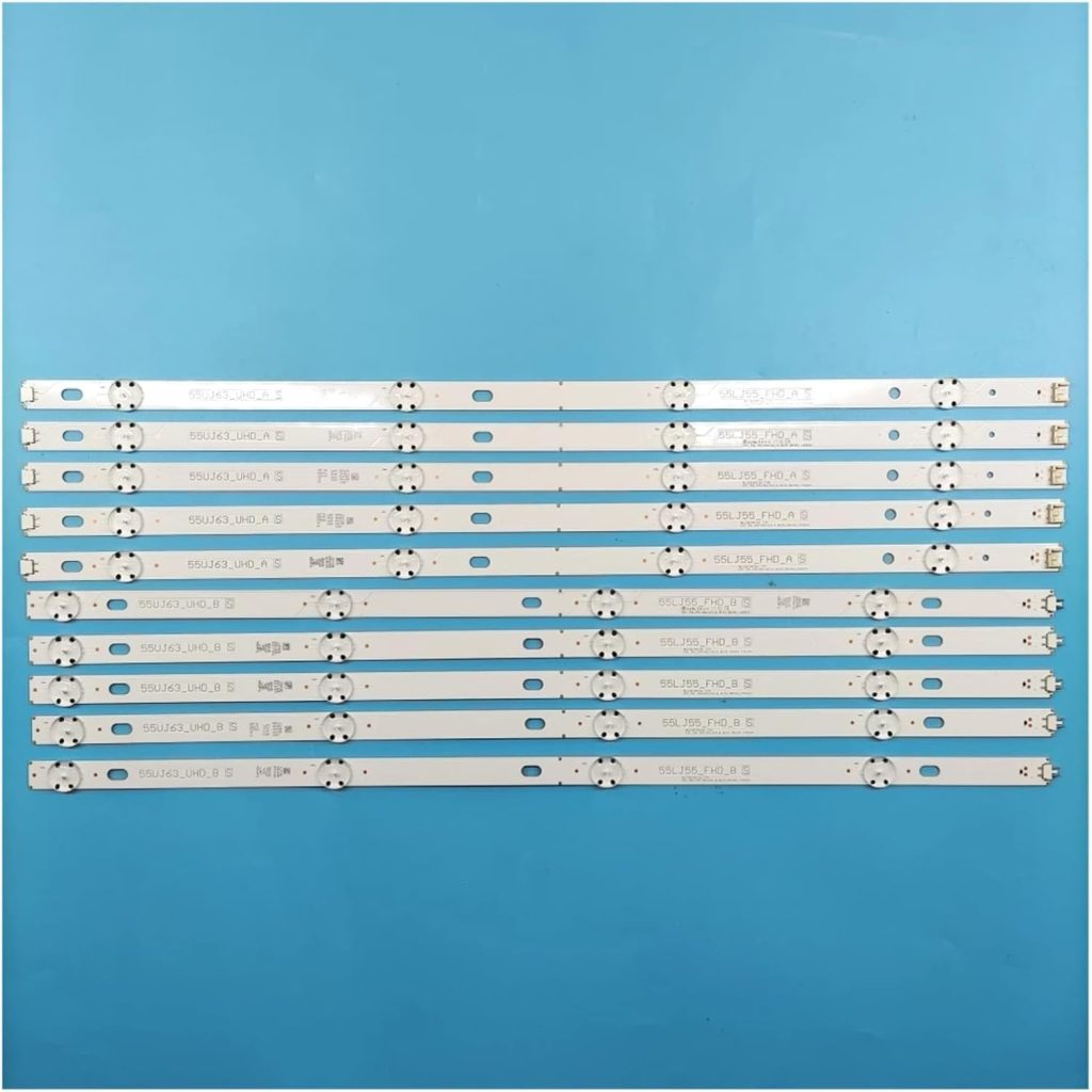 شريط اضاءة LED جديد 10 قطع من جوفويو لـ 55UJ630V 55UJ6300 55UJ6307 55UJ635V 55UJ634V 55LJ5500 55UJ635 55UJ63_UHD 55LJ55_FHD A B