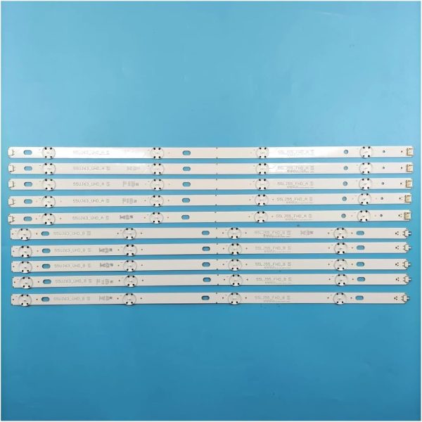 شريط اضاءة LED جديد 10 قطع من جوفويو لـ 55UJ630V 55UJ6300 55UJ6307 55UJ635V 55UJ634V 55LJ5500 55UJ635 55UJ63_UHD 55LJ55_FHD A B