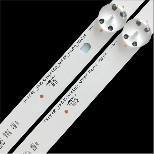 SHYHHTS 4Pair Backlight TV Strip LED for L/G 49LH51 3V 1W 49LH5700 49LH51-FHD-A 49LH51-FHD-B 49LH60 49LH570V NC490DUE-APEX1