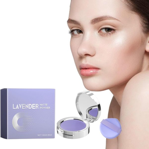 Matte Powder, Oil Control Face Pressed Powder, Long Lasting Makeup Setting Powder, Matte Pressed Face Powder with Mini Powder Puff, Pressed Powder Full Cover Foundation Including And Puff Applicator
