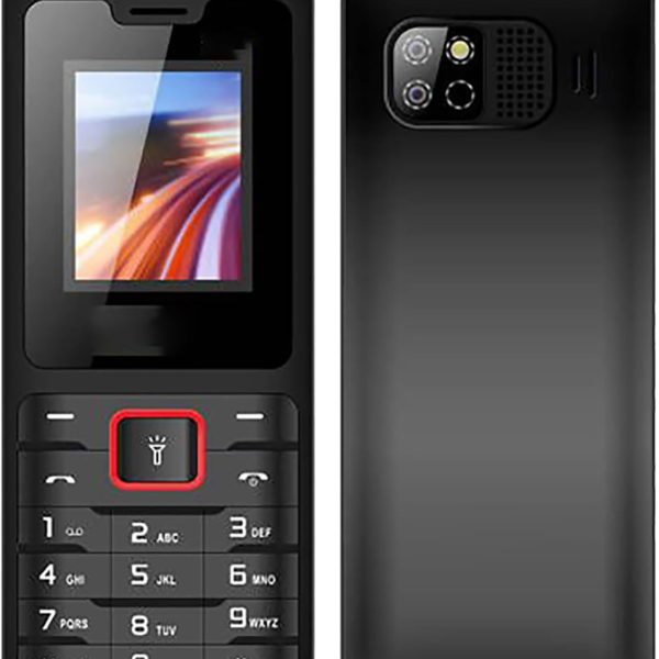 Unlocked Cell Phone for Seniors/Kids, Seniors Cell Phones, Big Speaker & Big Button, 1800Mah Battery/Flashlight, Dual SIM Dual Standby, with Camera+Recordable, Easy to Use,Black