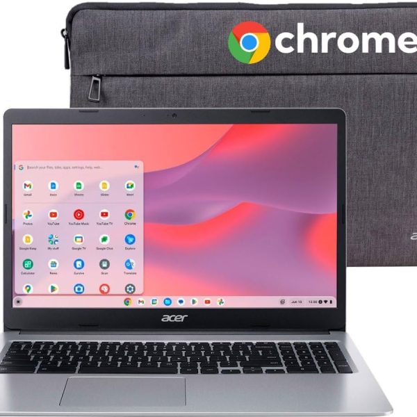 acer 315 Chromebook Laptop for Student & Business - 15.6" HD Display, Intel Celeron Dual-Core Processor, 4GB RAM, 64GB eMMC Laptop, Up to 12.5 Hours Long Battery Life, Wi-Fi, Bluetooth, Chrome OS