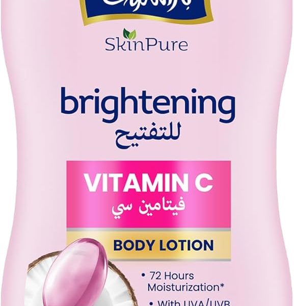 PARACHUTE SKIN PURE BODY LOTION VITAMIN C | UVA/UVB Sunscreen | Blend of Vitamin C and Virgin Coconut Oil for Brightening Skin | 72Hr Moisturization | For Extra Dry Skin | 400ml