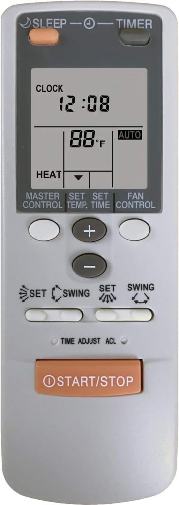 RCECAOSHAN Replacement Air Conditioner Remote Control for Fujitsu Ar-jw1 Ar-jw11 Ar-jw13 Ar-jw17 Ar-jw19 Ar-jw2 Ar-jw27 Ar-jw28 Ar-jw30 Ar-jw31