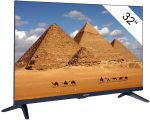 تورنيدو تلفزيون ذكي 81.3 سم (32 بوصة)، HD 1366X768، واي فاي، LED، 220 سي دي/متر مربع، نوار