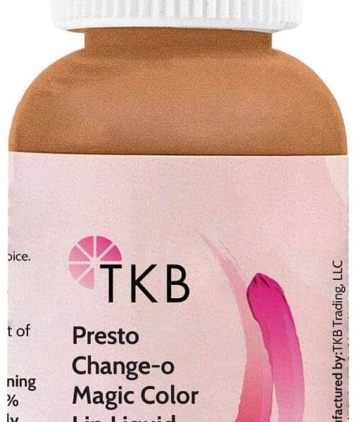 TKB Lip Liquid - Presto Change-o Magic Color| Color Additive, Unique Lip Color, Lip Transformation| Vegan, Gluten & Cruelty Free| Made in USA (1floz (30ml))