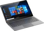 اي كيو تاتش لابتوب اير X2 بمعالج انتل سيليرون وذاكرة RAM 4GB تخزين 64GB وشاشة FHD 12.5 انش وبطارية 4000mAh وويندوز 10 وفتحة Micro SD وMicro HDMI/هيكل معدني وتصميم نحيف ورمادي وكفالة لمدة عام