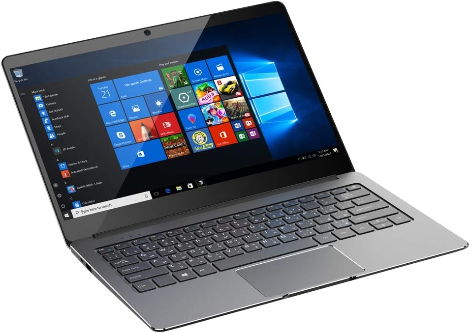 اي كيو تاتش لابتوب اير X2 بمعالج انتل سيليرون وذاكرة RAM 4GB تخزين 64GB وشاشة FHD 12.5 انش وبطارية 4000mAh وويندوز 10 وفتحة Micro SD وMicro HDMI/هيكل معدني وتصميم نحيف ورمادي وكفالة لمدة عام