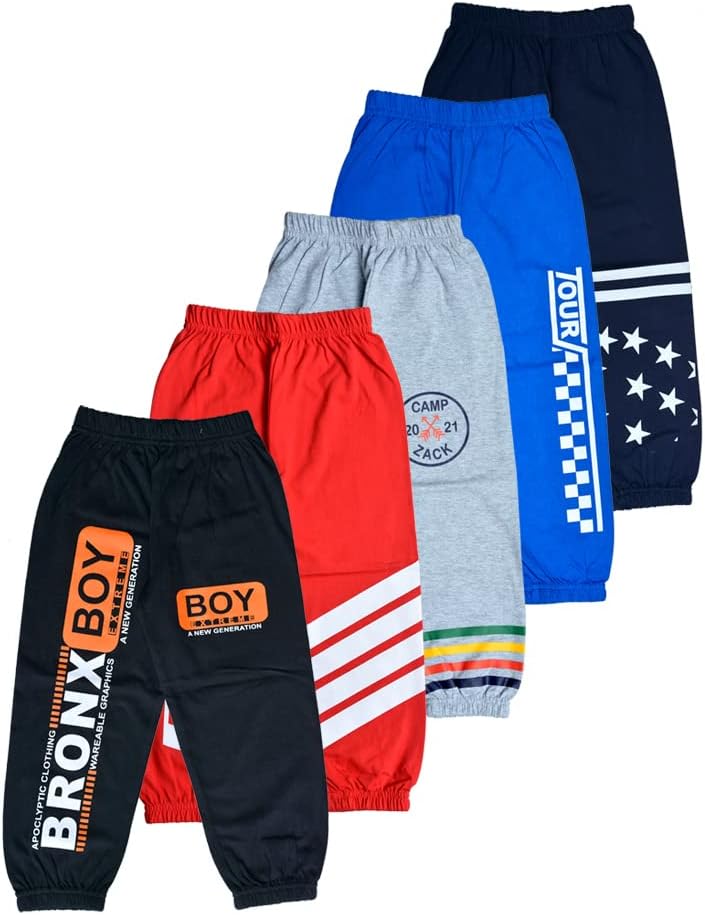 T2F Boys boys track pants Track Pants (pack of 5)