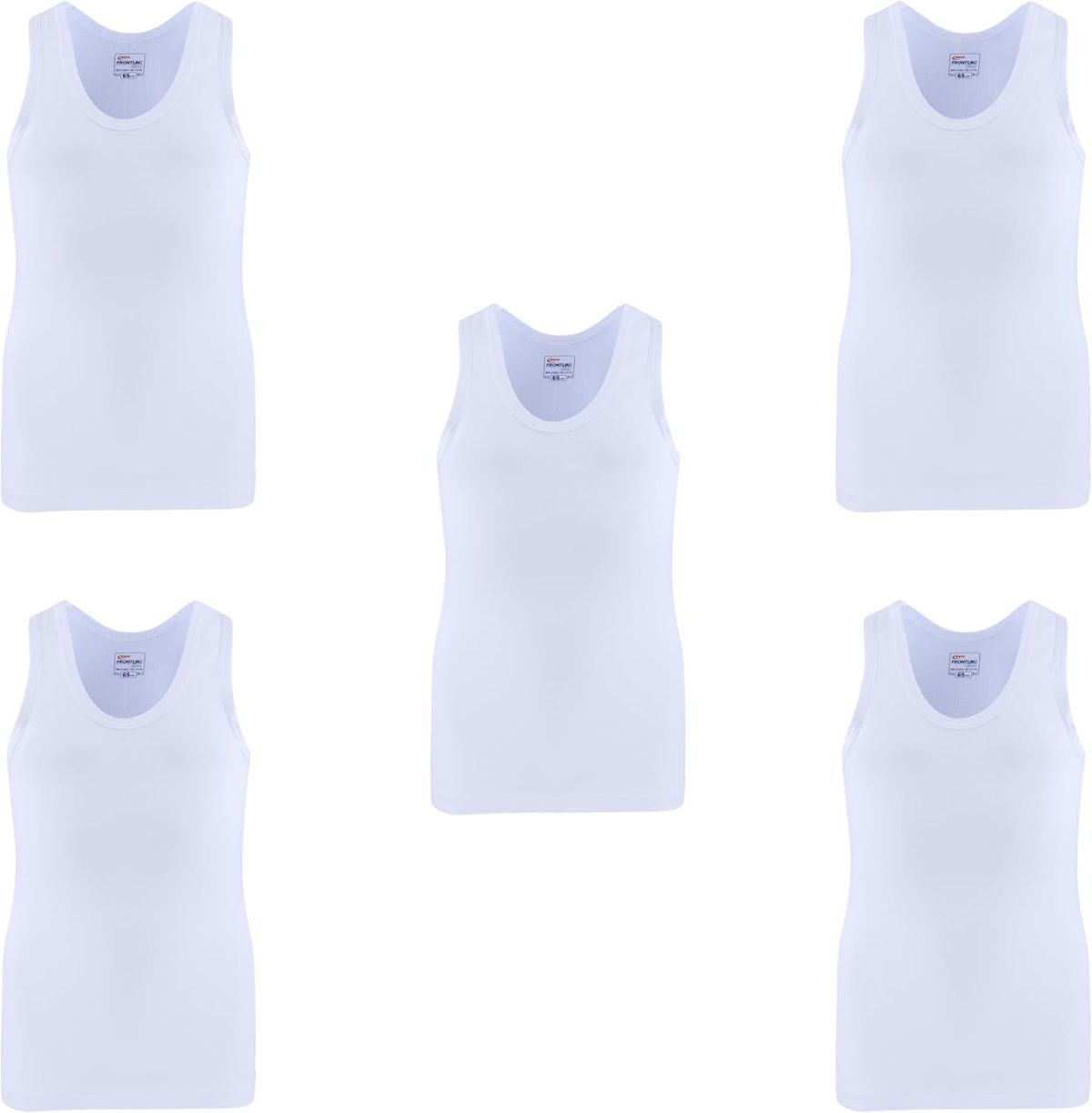 Rupa Frontline Cotton Vest for Boys (Pack of 5)