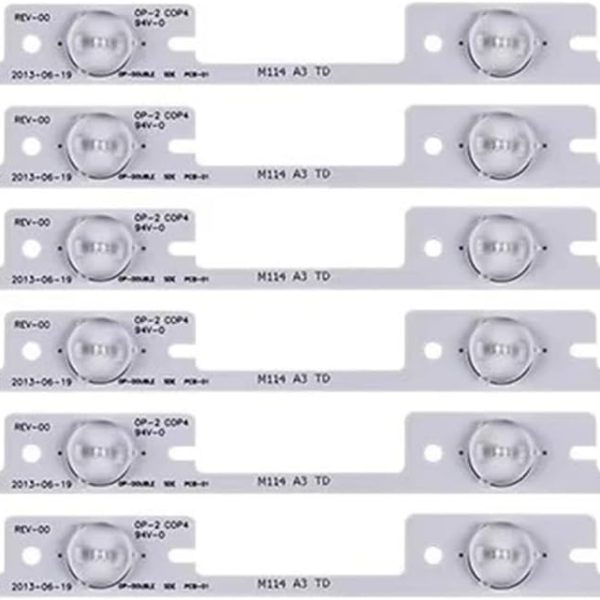 New 90 Pieces*4 LEDs*6V LED strips working for TV KDL39SS662U 35018339 KDL40SS662U 35019864 35018340 327mm (Color : 6 PCS For 1 TV)