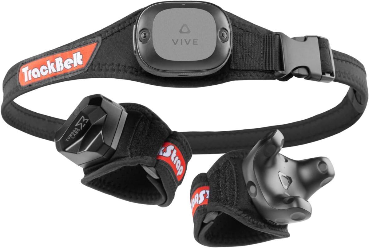 Rebuff Reality T TrackBelt + 2 Track Straps for Vive Tracker 3.0 - ViveReady Adjustable Track Strap and Belt for VR Full Body Tracking and Motion Capture - Incredible Comfort and Tracker Stability
