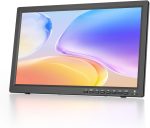 تلفزيون محمول 19 بوصة مع هوائي فريفيو وشاشة LED صغيرة 1080P ومدخل HDMI ومدخل AV ومنفذ USB وحامل مدمج للكارافان والمنزل المتنقل والمطبخ وغرفة النوم (بدون بطارية)