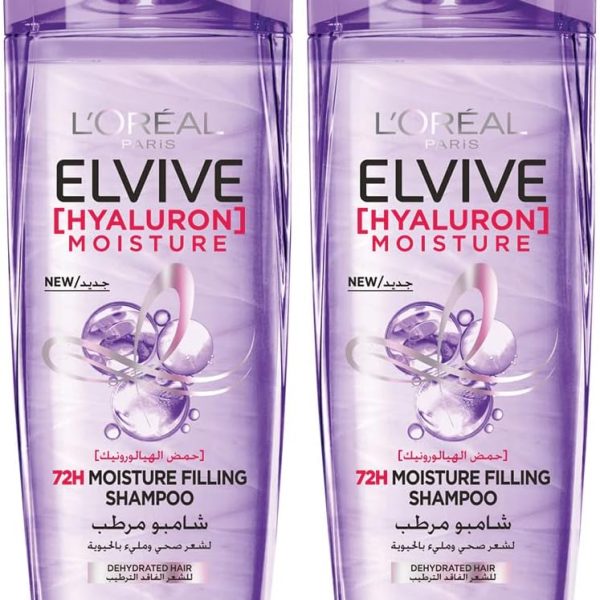 L’Oréal Paris Elvive Hyaluron Moisture Shampoo 400ml Twin Pack