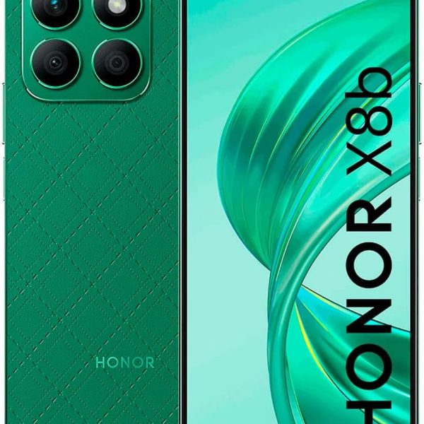 اونر هاتف ذكي X8b ثنائي شرائح الاتصال بذاكرة روم 256GB - RAM 8GB جي اس ام فقط | بدون سي دي ايه 4G/LTE مفتوح من المصنع اخضر لامع - اصدار عالمي