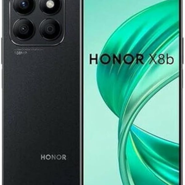 اونر هاتف ذكي X8b ثنائي شرائح الاتصال - روم 256GB - RAM 8GB جي اس ام فقط بدون سي دي ايه 4G LTE غير مغلق من المصنع اسود ميدنايت اصدار عالمي