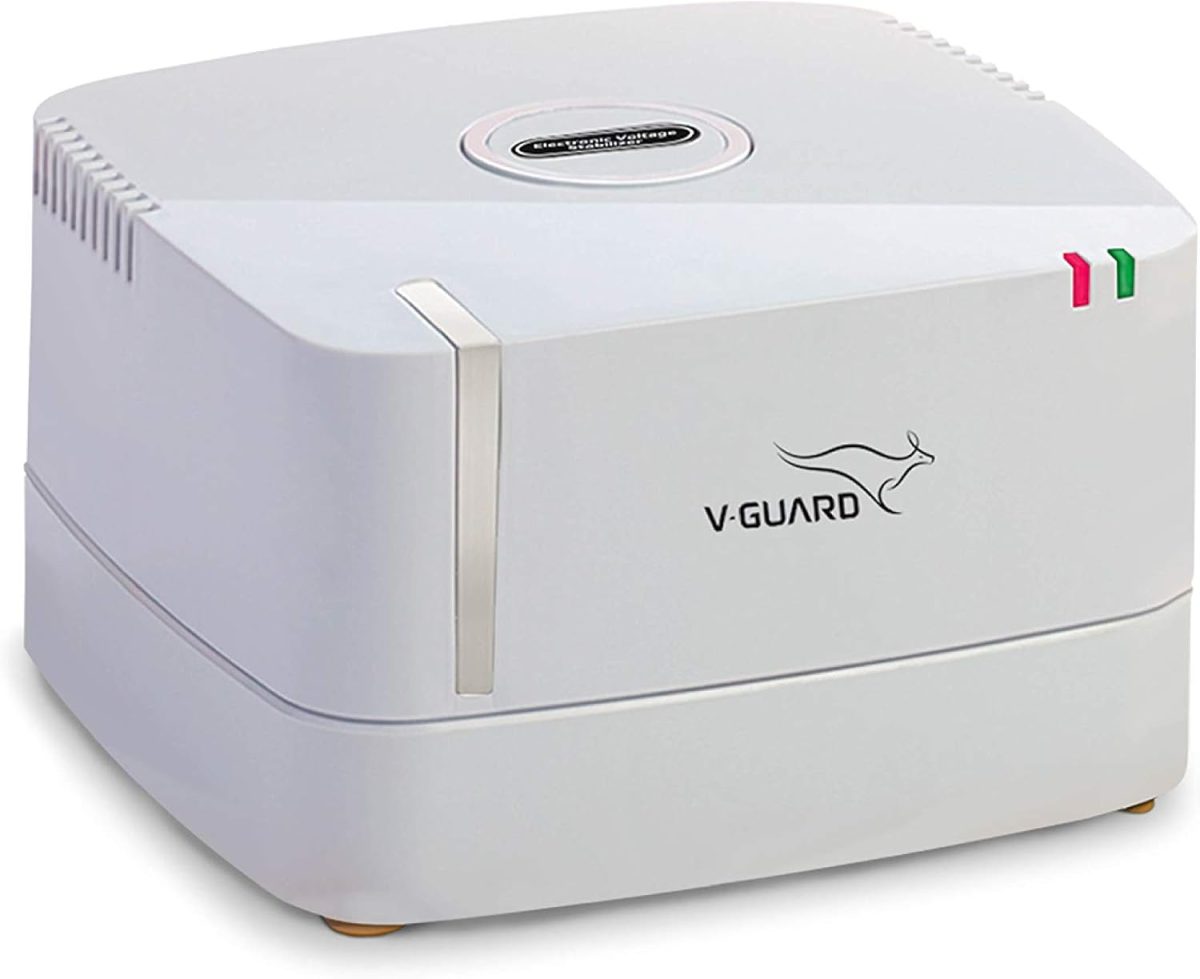 V-Guard VGSD 50 Supreme Stabilizer for Refrigerator up to 300 L | Advance Overheat Protection | 2 A Capacity | Convenient LED Indicator | 5 Year Warranty | Grey (Working Range:130-290 VAC)