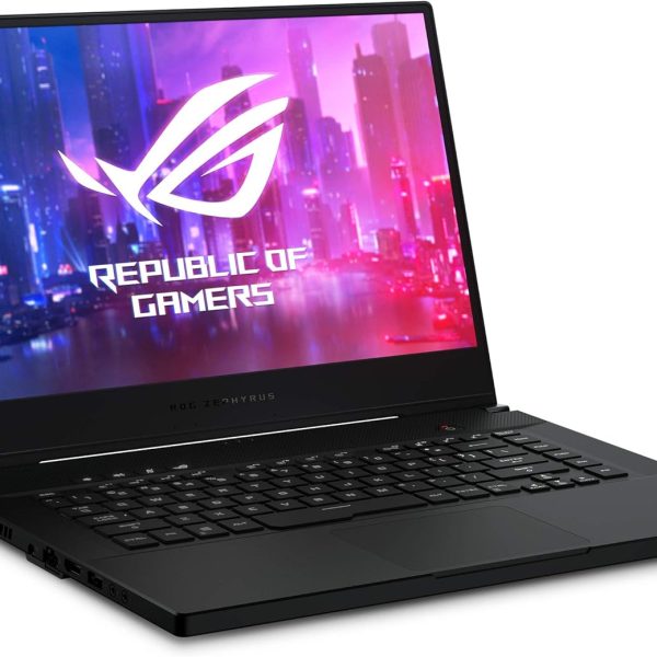 لابتوب العاب روج زيفيريس S رفيع (2019) 15.6انش 240Hz جي-سينك FHD IPS مع بطاقة رسومات RTX 2070 ومعالج i7-9750H وذاكرة 16GB DDR4 RAM وهايبر درايف SSD 1TB وRGB لكل مفتاح وويندوز10 برو GX502GW-XB76