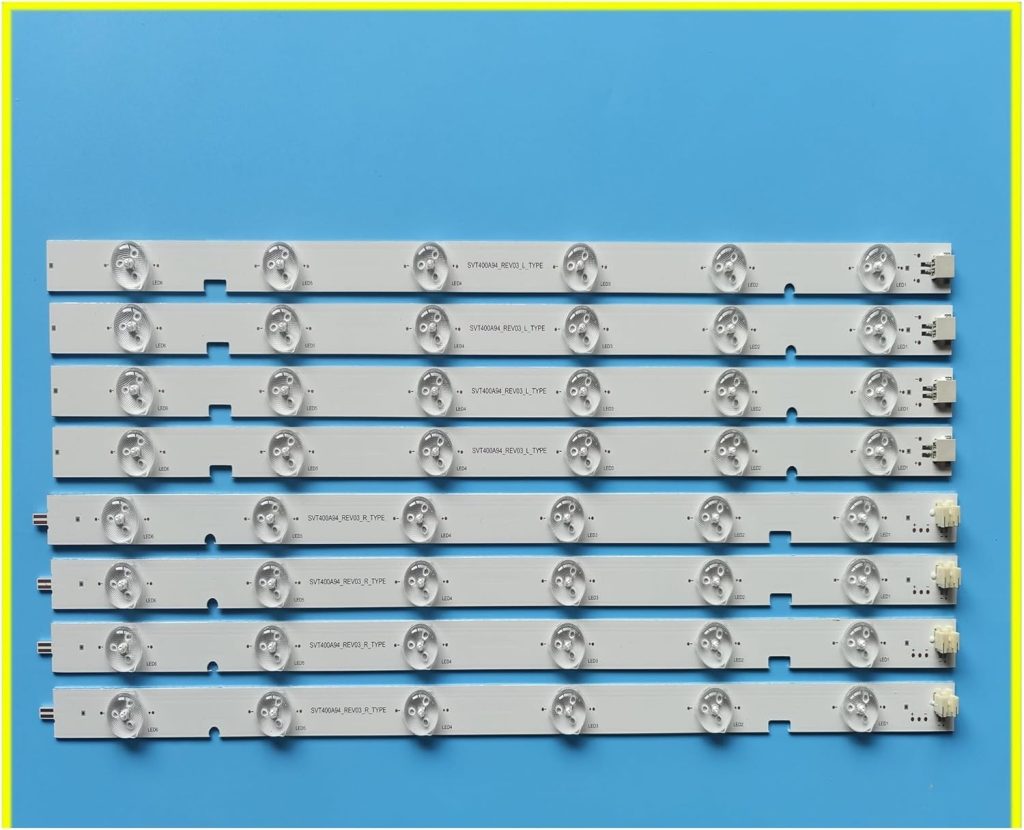 مجموعة جديدة 10 قطع 806 ملم LED شريط اضاءة خلفية 12 مصباح لتلفزيون توشي/با 40 بوصة SVT400A94 TL400FSB1-S 40L2400D SVT400A94-REV03-R L، لون موحد