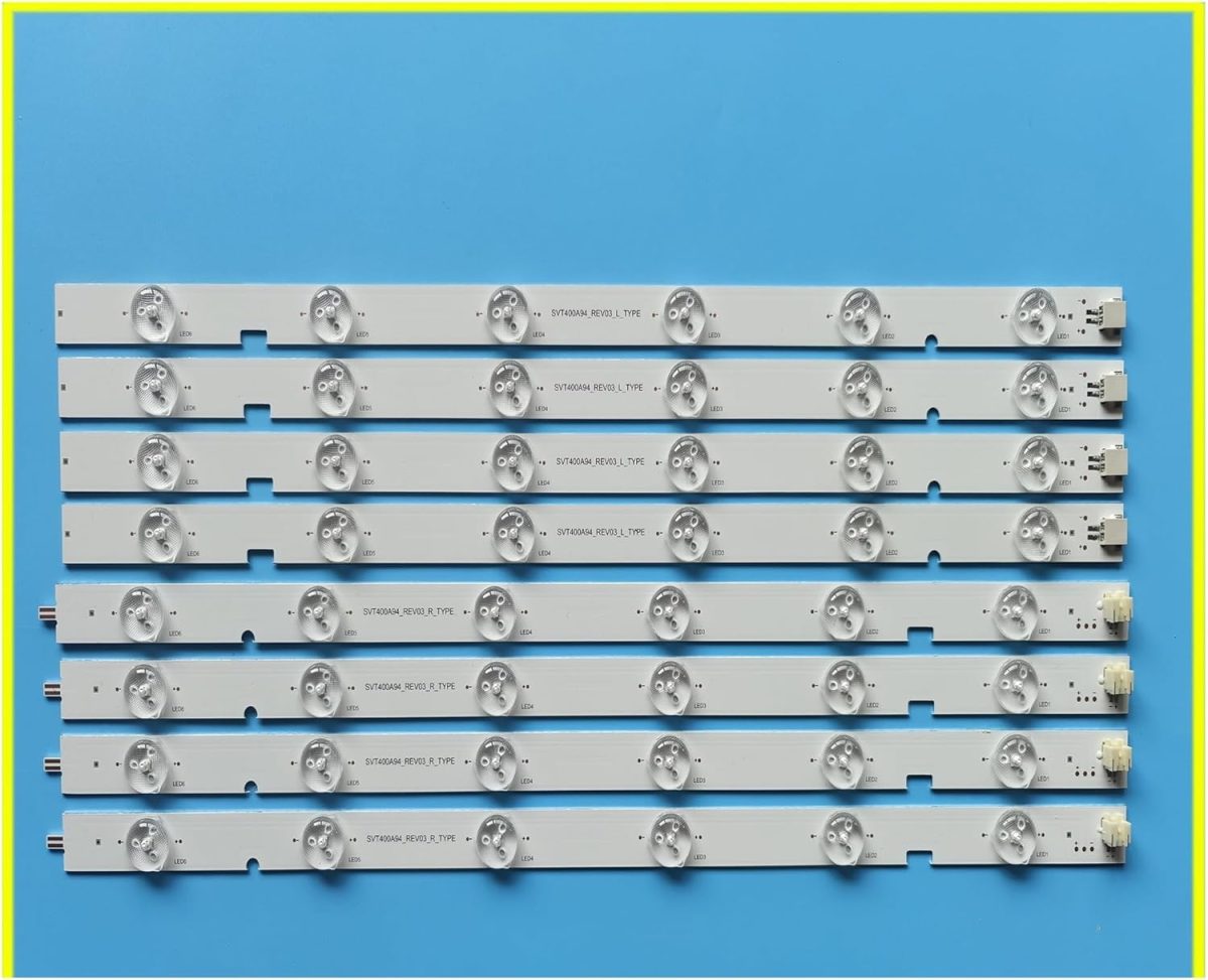 مجموعة جديدة 10 قطع 806 ملم LED شريط اضاءة خلفية 12 مصباح لتلفزيون توشي/با 40 بوصة SVT400A94 TL400FSB1-S 40L2400D SVT400A94-REV03-R L، لون موحد