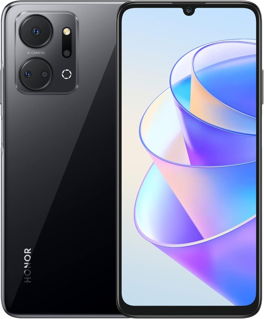 Honor X7a Dual SIM 128GB ROM + 6GB RAM Factory Unlocked 4G Smartphone (Midnight Black) - International Version