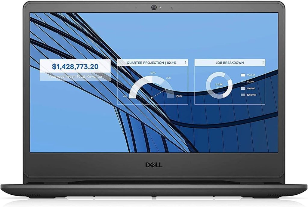 لابتوب ديل فوسترو 3401 شاشة فل اتش دي 14 انش بحواف نحيفة من الجانبين الجيل العاشر i3 1005G1 4جيجا 1 تيرا بطاقة رسومات مدمجة اسود D552124WIN9BE انتل DOS