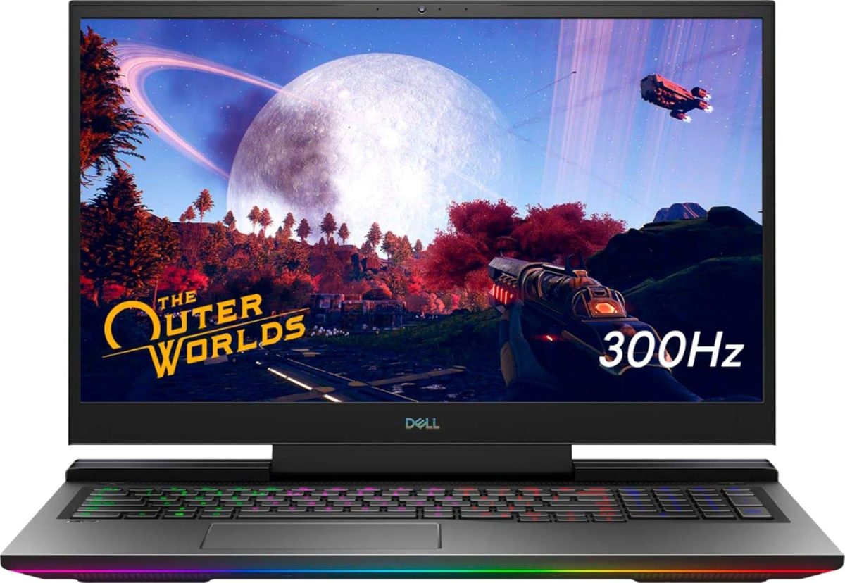 لابتوب ديل ديل G7 17.3 انش FHD 300Hz، شاشة عريضة LED، كور i7,10750H، 16، وSSD 512مرئي جيفورس RTX 2070، R، ويندوز 10 هوم، اسود