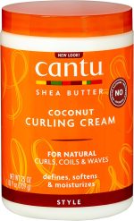 Cantu Shea Butter Natural Hair Coconut Curling Cream 709g - كانتو كريم جوز الهند الطبيعي للشعر بزبدة الشيا