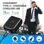 ⁦NALACAL Electric Travel Razor, Mini Rotary Shaver for Men, Waterproof Pocket Size Beard Trimmer, Rechargeable Wet Dry, Cordless USB C Charging, Close Shave, Portable⁩ - الصورة ⁦5⁩